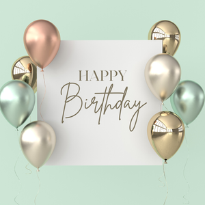 Silver Birthday Ecard