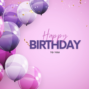 Purple Birthday Ecard