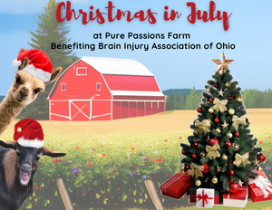 Saturday July 29, 2023 - Christmas in July at Pure Passions Farm