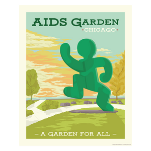 AIDS Garden Chicago Poster - 16x20