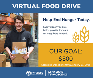 Holiday Giving Made Easy - Razor Virtual Food Drive