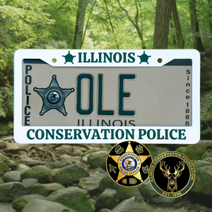 Conservation Police License Plate Frame
