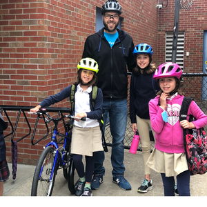 Bike rack and installation for 1 school