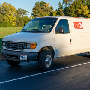 Tank of gas for a program van