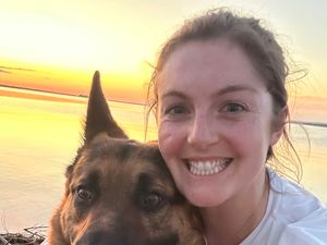 Lindsay and Jake run 5K