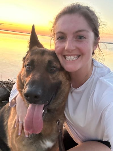 Lindsay and Jake run 5K