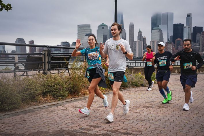 Ariana runs the NYC Marathon