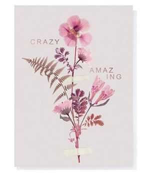 Greeting Card - Crazy Pink Petals