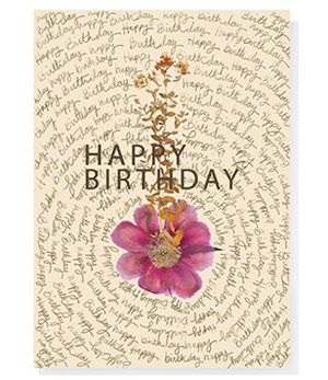 Greeting Card - Happy Birthday Script