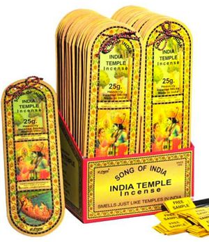 India Temple Incense Song of India - 25gr