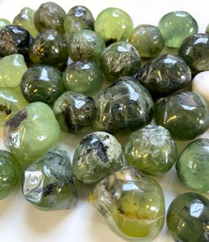 Prehnite with Epidote Gemstones