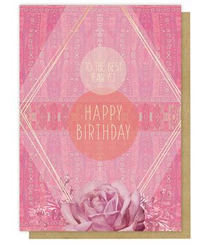 Greeting Card - Happy Birthday (PINK)
