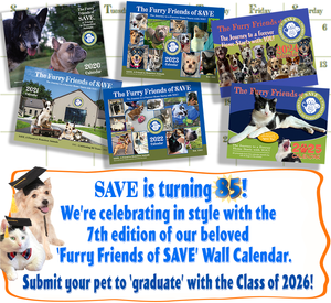 2026 Furry Friends of SAVE Calendar + Pet Submission