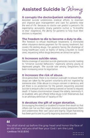 Assisted Suicide Fact Card