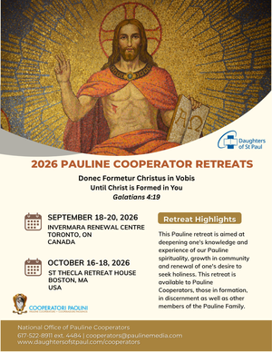 2026 Pauline Cooperator Retreats
