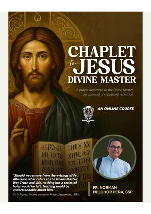 Cooperator Charism Studies:<br /> Chaplet to the Divine Master