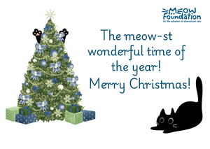 Cat Tree Christmas Card