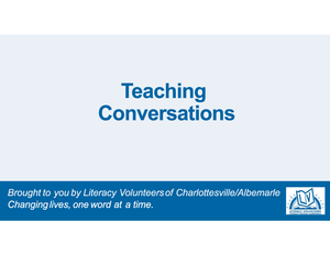 Teaching Conversations: Practical Strategies - 2025