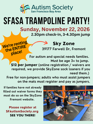 SFASA Trampoline Party, SkyZone Fremont, November 22