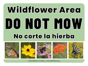 Do Not Mow Sign
