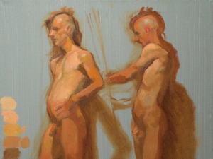 Duotone Figures in Oil