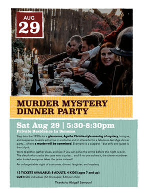 Murder Mystery Dinner Party