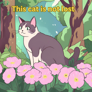 This cat is not lost