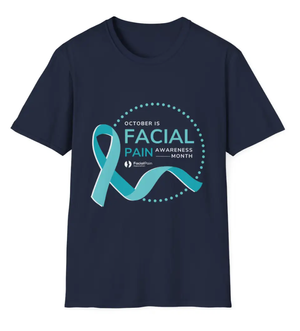 Facial Pain Awareness Month Tee Navy