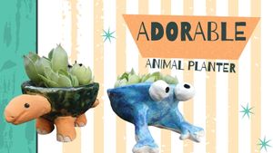 FREE - Adorable Animal Planter