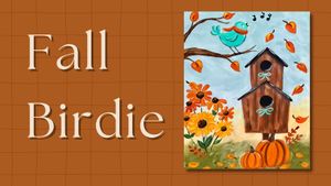 Fall Birdie (Acrylic on 16x20 canvas)