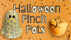 Halloween Pinch Pots