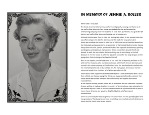 Donation In Memory Of Jennie A. Roller