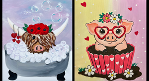 Suds and Sweets Painters Choice (Acrylic on 16 x 20 Canvas)