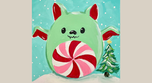 Jolly Squishmas Family Paint Night (Acrylic on 11 x 14 canvas)