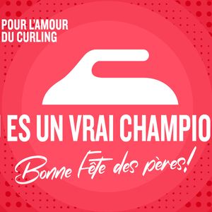 Carte électronique- Fête des pères - thème du curling
