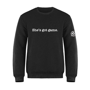 She's got game Crewneck - Black (Staff)