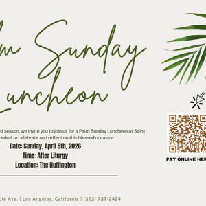Palm Sunday Luncheon