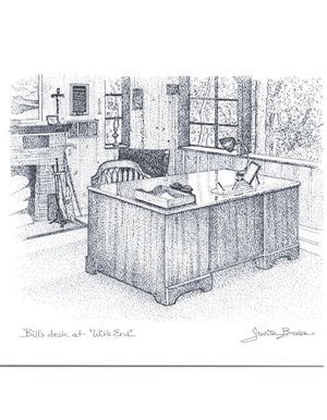 Bill W.'s Desk / Inside of Wit's End Print