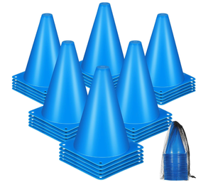 30 Pack of of Traffic Cones for Athletic Training
