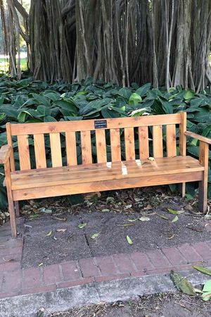 Bench With Plaque