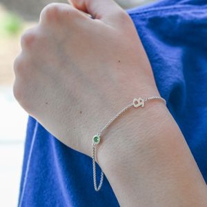 Sharelli - Customizable Initial and Birthstone Bracelet