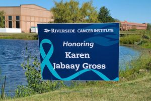 Making Strides Against Cancer Customized Course Sign