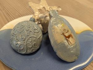 Holiday Ceramic Ornaments/Shakers (Friday)