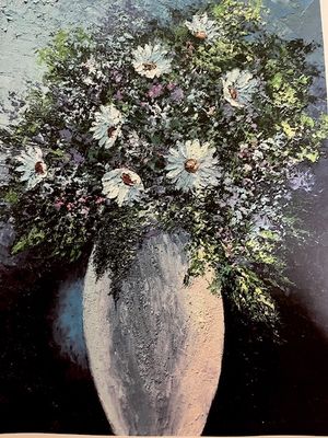 Painting Daisies Using an Acrylic Palette Knife