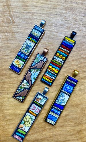 Mosaic Necklace (April)