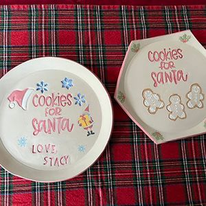 Cookies for Santa Plate!- Christmas in July