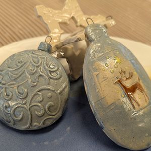 Holiday Ceramic Ornaments/Shakers (Friday)